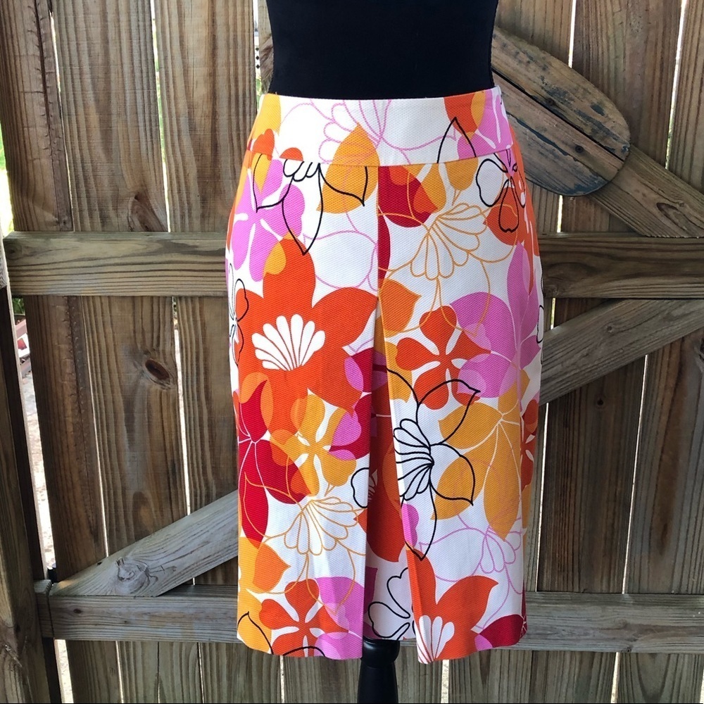Grace Dane Lewis Floral Pencil Skirt Size 12 Petite